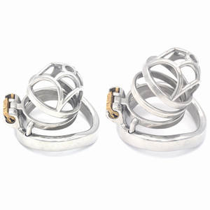 Neue kurze männliche Keuschheit Gerät Penis Ring <span class=keywords><strong>Cock</strong></span> Lock BONDAGE Hülle Freeze Delay Ejakulation BDSM Fetisch für den Menschen - Product Image 1