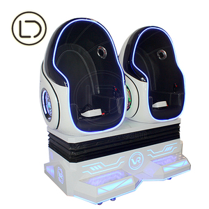 Leaderdream sản xuất công viên giải trí dễ dàng hoạt động điện ảnh Arcade VR 360 2 chỗ 9D ghế trứng vỏ VR trò chơi với hiệu ứng đặc biệt - Product Image 5