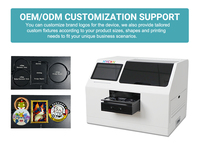 Impresora UV Inteligente A5 de Autoservicio, Operada por el Cliente, Sin Necesidad de Computadora, Impresora UV de Cama Plana para Insignias Personalizadas, Carcasas de Teléfono, Imanes de Refrigerador