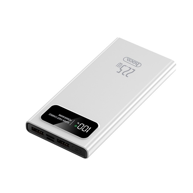 Original HOCO 20000mAh Power Bank Safe Battery 22.5W PD20W Super Fast Charge Triple Devices Charging LCD Display Logo Custom