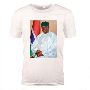 Camiseta de las elecciones políticas de Gambia con foto del <span class=keywords><strong>candidato</strong></span> y logotipo del partido, camiseta para hombre, camiseta de campaña electoral - Product Image 4