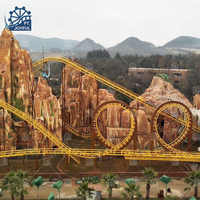 4 Loop Rollercoaster Wahana Ekstrem Besar Bertema Hiburan Taman Hiburan Kereta Roller Coaster Untuk Dijual