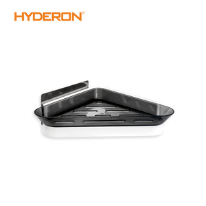 Estante de Almacenamiento para Baño Hyderon, Montado en la Pared, de Plástico y Acero Inoxidable, Diseño Rectangular Minimalista, Duradero - Product Image 3