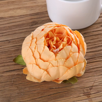Vente en Gros Fleurs Artificielles en Soie Pivoines 9cm Roses Têtes de Fleurs Blanches Pivoines Fleurs Décoration