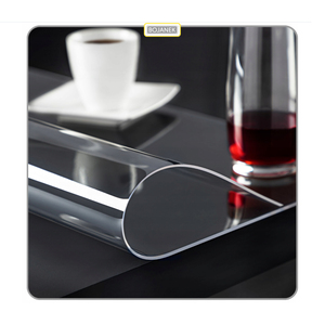 Bojanek <b>Clear</b> PVC Scratch-Resistant Non-Slip Bottom 1mm Thick <b>Table</b> Protection Pad Durable Transparent Matting Daily Use Dining - Product Image 6