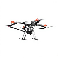 Drone de nettoyage de vitres commercial 12MPa haute pression, 60 min d'autonomie de vol, auto-amorçant pour le lavage des façades vitrées en hauteur, IP55