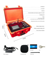 Lecteur RFID UHF Feibot F800 à 8 ports, deux lecteurs intégrés, routeur 4G, batterie en veille 40H, distance de lecture 0-15M, système d'exploitation Linux, ISO