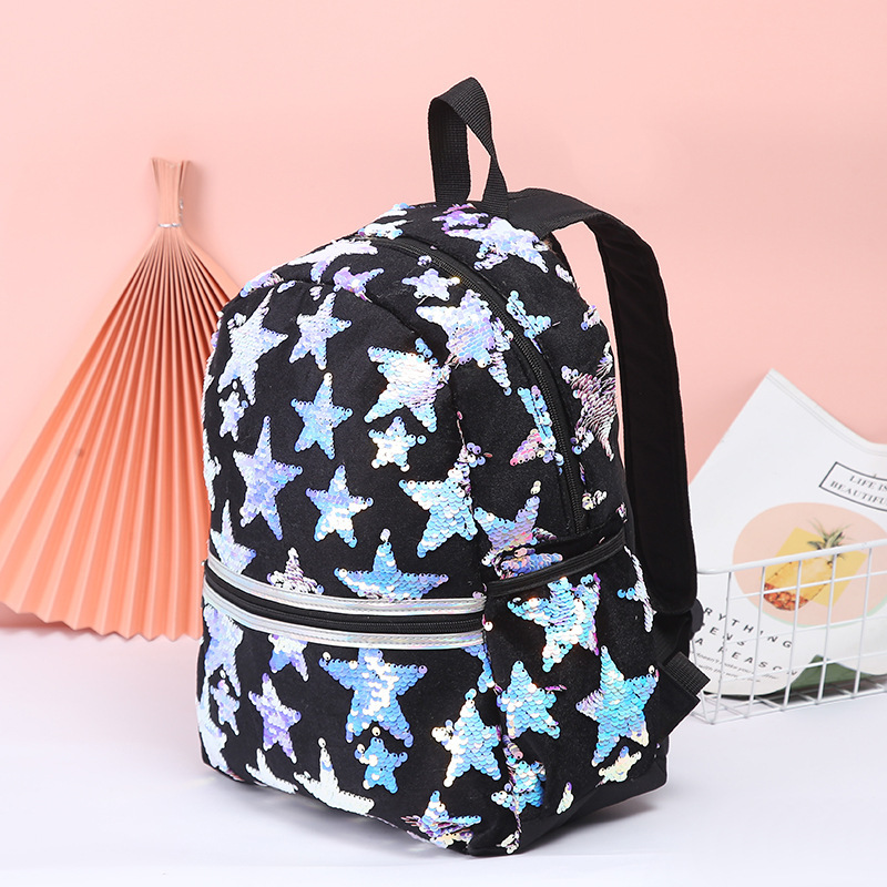 Meerjungfrau Pailletten-Rucksack – Reversibler Schulterbeutel Mit Glitzer & Kordelzug
