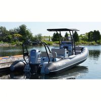 Bateau pneumatique de luxe 650 cm en Hypalon Achilles, coque en V profond en aluminium, capacité 10 personnes, avec console, pour le sauvetage, fabrication OEM/ODM en Chine