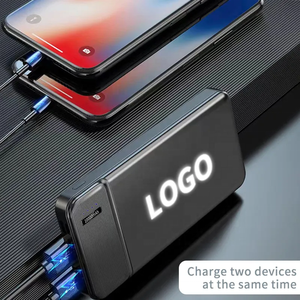 Oem Quà tặng khuyến mãi bán buôn độc đáo phát sáng sáng Led biểu tượng tùy chỉnh sạc Powerbank 10000mAh ngân hàng điện cho điện thoại di động - Product Image 5