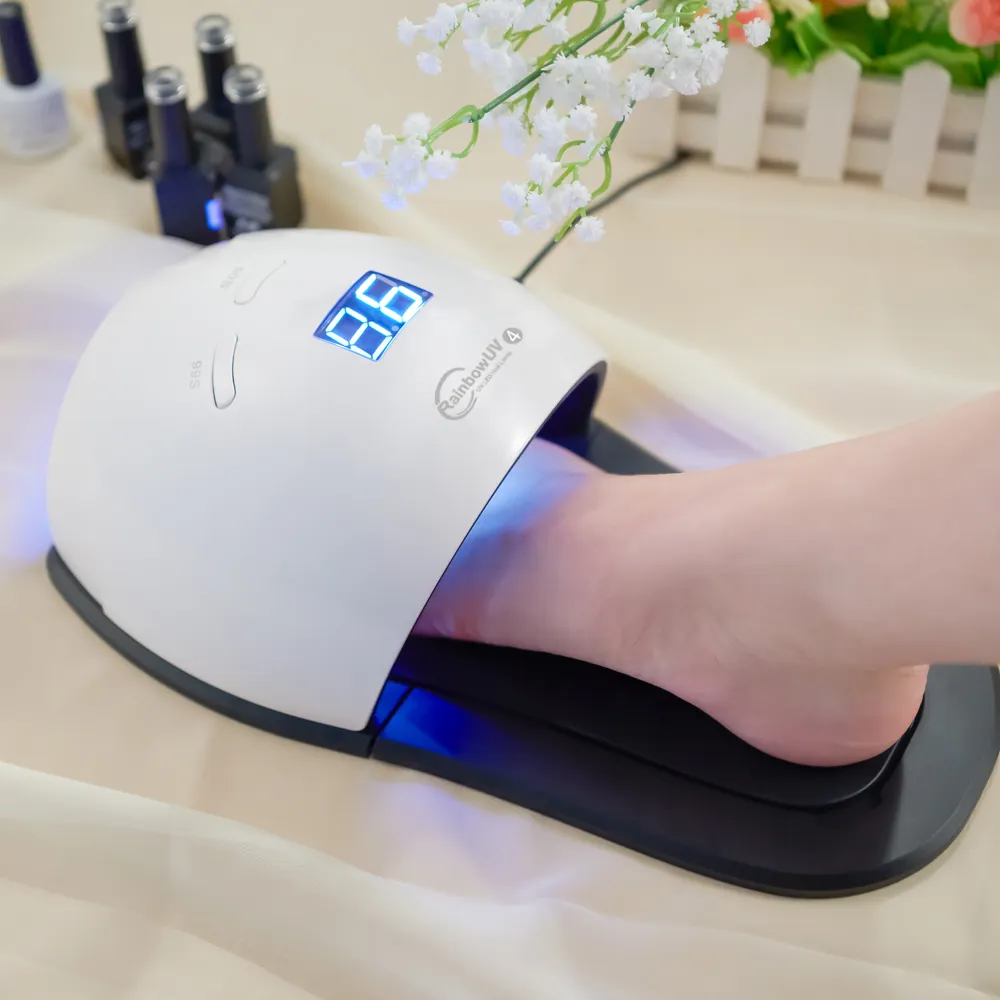 Secador de unha profissional com lâmpada uv, luz de led para unhas de pés, lâmpada uv