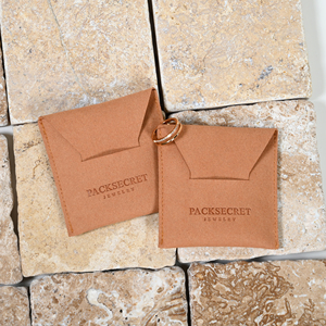 PackSecret Luxury Custom Logo Jewelry Bag Microfiber <b>Gift</b> Packaging Ring Necklace Jewelry <b>Envelope</b> Pouch - Product Image 1