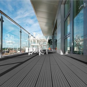 Los mejores precios Tablero de cubierta compuesto WPC Cubierta sintética compuesta a prueba de agua - Product Image 2