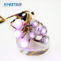 Modules d'éclairage LED à pixels RGB étanches KINGTAR 20 mm 12 V DC5 V pour éclairage décoratif des parcs à thème, matériaux de construction en PC