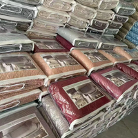 Parure de lit matelassée à ultrasons unie et économique, 3 pièces, en stock – Direct Usine