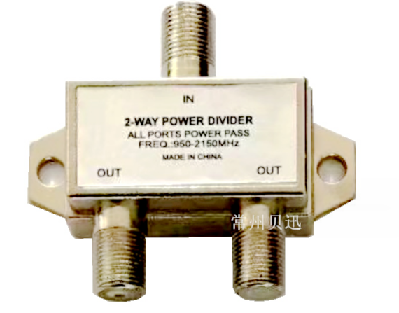 All Pass 2-Way Coaxial Cable Splitter 950-2150MHz RG6 Compatible Work with Satellite/Cable TV Internet CATV Antenna System