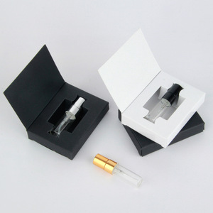 Caja de prueba de perfume portátil cilíndrica para viaje con asa grabada, base de vidrio con recubrimiento UV y embalaje de cartón rígido serigrafiado - Product Image 5
