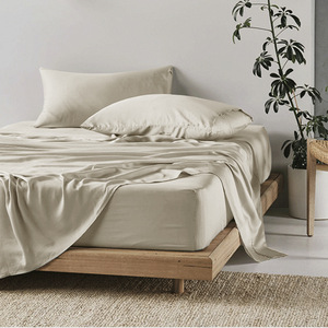 100% Juegos de bambú al por mayor Juegos de cama Sábana y funda de almohada T/F/Q/K/<span class=keywords><strong>CK</strong></span> Tamaño 300TC Juego de sábanas de viscosa de Bambú - Product Image 6