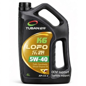 Aceite de Motor Diésel Sintético API CK-4 <span class=keywords><strong>5W40</strong></span>, Lubricante para Camiones de Trabajo Pesado, Protección Antidesgaste, Largo Intervalo de Drenaje, 4L/5L OEM - Product Image 1