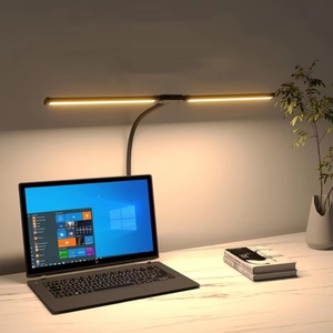 Modern Aluminum Gooseneck LED Desk <b>Lamp</b> Flexible Clip Touch Control AC Power Eco-Friendly Eye-Caring Dimmable Metal Simple <b>Study</b> - Product Image 5