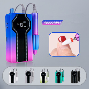 Professional 40000RPM Strong Cordless Dc Motor <b>Nail</b> Polisher Rechargeable Multi-color Portable Electric <b>Nail</b> Drill Machine - Product Image 2