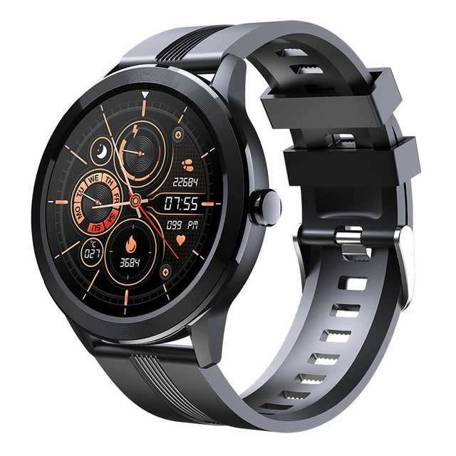 Business Style Luxury 1.28 IPS HD Touch Screen IP67 Waterproof Sports Watch Sleep Heart Rate Blood Pressure Monitor Smart Watch