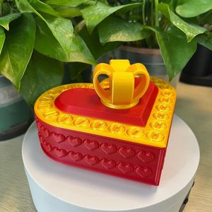 Annoying Prank Heart Plastic Gift Box Jinccai Brand Tricky Decorative Box Surprise Challenge for Recipients - Product Image 6