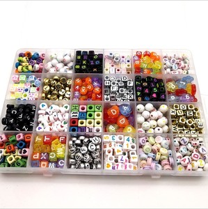 Regalos con Cuentas de Letras de Acrílico, Plástico Lucite, Mezcla de Colores, Perler DIY, Rompecabezas Creativos, Juguetes Educativos para Bebés y Niños, 1200 Piezas - Product Image 1