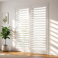 Volets en bois massif sur mesure pour intérieur, stores de fenêtre en bois naturel, volets durables de qualité supérieure