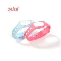 Bracelet en silicone NFC étanche, puce MIFARE Ultralight C, 13,56 MHz, RFID, bracelet en caoutchouc double couche avec bouton