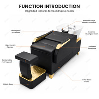 Unité de lavage électrique JOXIN avec coque en fibre de verre, fauteuil de salon inclinable, mousse haute densité et plateforme pour les pieds en acier inoxydable