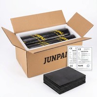 JUNPAI 2mm Araba Ses Yalıtım Matı Bütil Sönümleme Levhası Kendinden Yapışkanlı Özel Boyut Tam Set Kapsama Alanı 5 Yıl Garantili Gürültü Önleyici