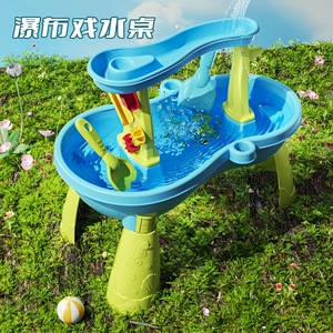 <span class=keywords><strong>Table</strong></span> de jeu sensoriel d'extérieur pour enfants, nouveau style 2024, pour la plage, le jardin, les activités estivales avec du sable et de l'<span class=keywords><strong>eau</strong></span>, en plastique - Product Image 3