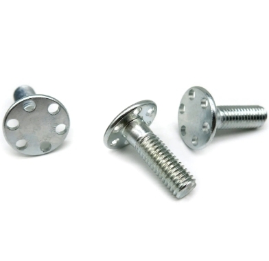 Stainless Steel Self Fixing Adhesive Mount Male Threaded Bonding Bolt Stud With Holes