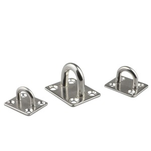 RICHWITS Plaque carrée en acier inoxydable pour bateau, quincaillerie marine, support de fixation pour ventilateur de plafond, sac de sable, luminaire - Product Image 1