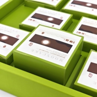 Boîte d'emballage alimentaire écologique personnalisée pour pâtisseries pour biscuits, collations, sushi, chewing-gum avec logo pour gâteaux de lune