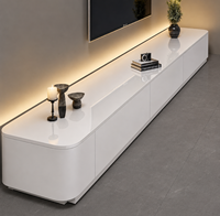 Meuble mural TV de luxe, éco-responsable et durable, pour salon, centre de divertissement, rangement, support TV suspendu