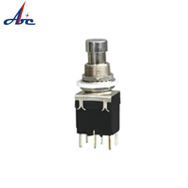 Mini 12.2Mm On-On Latching Guitar Pedal Pcb PBS-24-202P DPDT 6-pin Guitar Effects Stomp Box Latching Foot Pedal Switch
