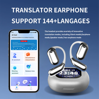 Nouveaux Écouteurs AI LCD Ows Traduction Vocale Instantanée en Ligne, Écouteurs Traducteurs AI en Temps Réel, 144 Langues