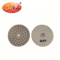 Tampon de polissage diamanté blanc Daofeng 4 pouces pour le polissage et la finition du granit, tampons de finition
