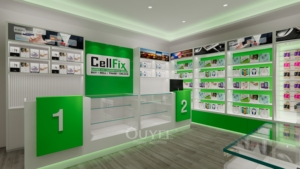 Trung Quốc Cao Cấp Nhà Máy Gỗ Sáng Tạo Điện Thoại Di Động Bán Lẻ Cử<span class=keywords><strong>a</strong></span> Hàng Thiết Kế - Product Image 5