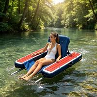 Hailebao - Chaise longue gonflable en PVC durable pour adultes, idéale pour la piscine, le lac ou la rivière