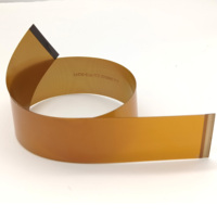Kabel FFC Kuning Pitch 0.3mm A/A A/B 31P 51P 61P 67P untuk Modul Layar LCD LVDS