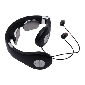 Neckband Earphone Massage Blue Tooth Headset 5.0 Portable In-Ear 2 in 1 Foldable Neck <b>Massager</b> - Product Image 1