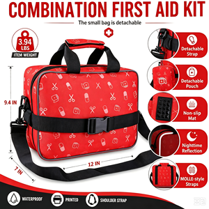Sac médical portable de gros pour le transport, sac de rangement pour médicaments, petite trousse de premiers secours de voyage - Product Image 6