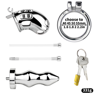Frrk Bdsm Metalen Kuisheidskooi Anale Plug <span class=keywords><strong>Penis</strong></span> Ringen Urethraal Slot <span class=keywords><strong>Cock</strong></span> Flirten Seksspeeltjes Voor Mannen Rollenspel Voor Volwassenen - Product Image 6