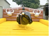 Adultes carnaval partie mécanique bull ride équilibre défi gonflable taureau redeo machine d'équitation