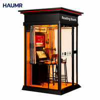 Kiosque de lecture insonorisé HAUMR, cabine acoustique silencieuse, pod bibliothèque avec expérience immersive pour les bibliothèques publiques et les écoles