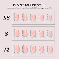 Faux Ongles en Gros pour Halloween, Style Français, Effet Œil de Chat, en ABS, Motif Crâne, Forme Amande, 3D Brillant, Réutilisables, Pointes d'Ongles Moyennes