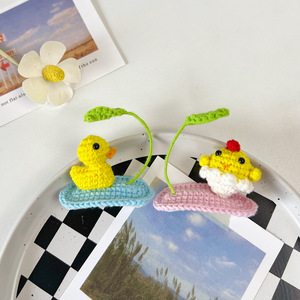 Barrettes à cheveux écologiques en laine pour enfants, motif <span class=keywords><strong>Totoro</strong></span>, abri de pluie de dessin animé, amusantes barrettes BB, artisanat, accessoires pour petites filles - Product Image 1